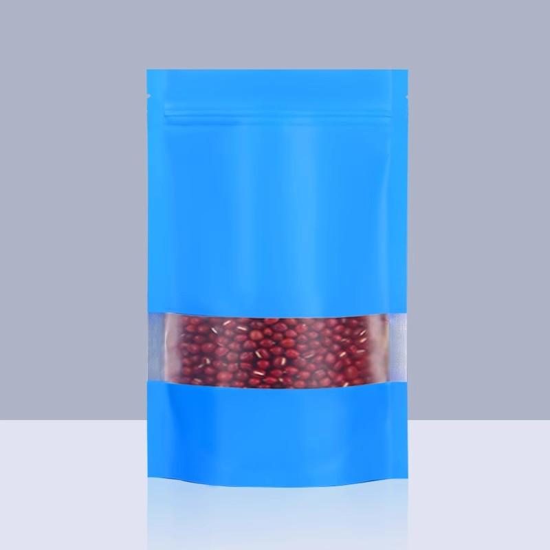 100 шт., самонесущий мешок из алюминиевой фольги с цветным окном, толстый водонепроницаемый герметичный пакет, упаковочный мешок для сухофруктов, закусок