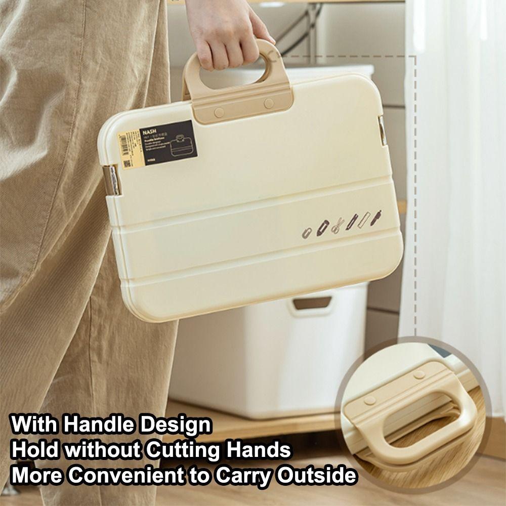 Кейс для документов с ручкой Пластиковая ручная сумка для файлов Компактная папка для файлов формата А4 Для студенческого использования