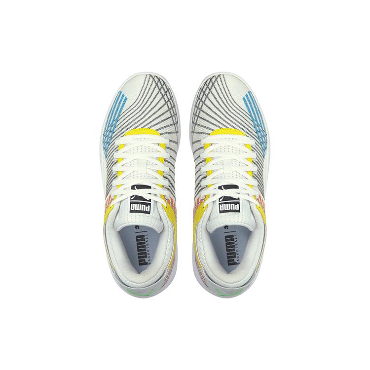 Puma Clyde All Pro Амортизирующие Нескользящие Легкие Низкие Баскетбольные Кроссовки Унисекс Хаки Желтый Оранжевый 194039-01