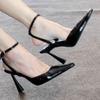 High Heels Women Sandals Sexy Pointed Toe Buckle Slippers Summer Shoes New Wedding Party Pumps Women Shoes Sandals Zapatos Mujer