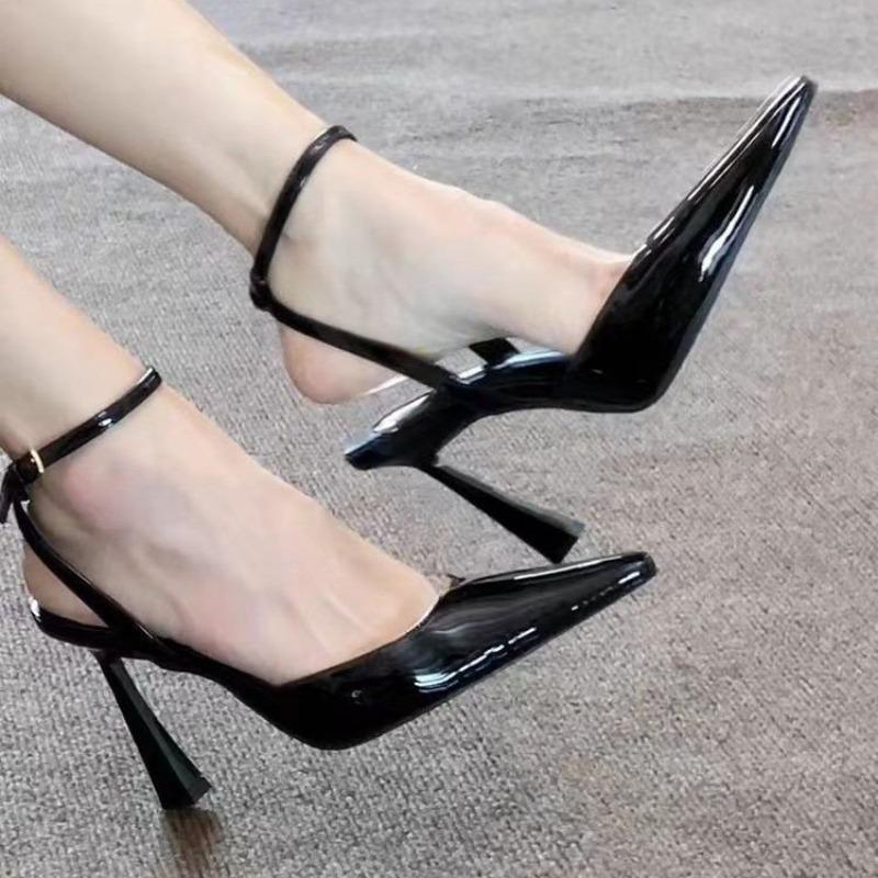 High Heels Women Sandals Sexy Pointed Toe Buckle Slippers Summer Shoes New Wedding Party Pumps Women Shoes Sandals Zapatos Mujer