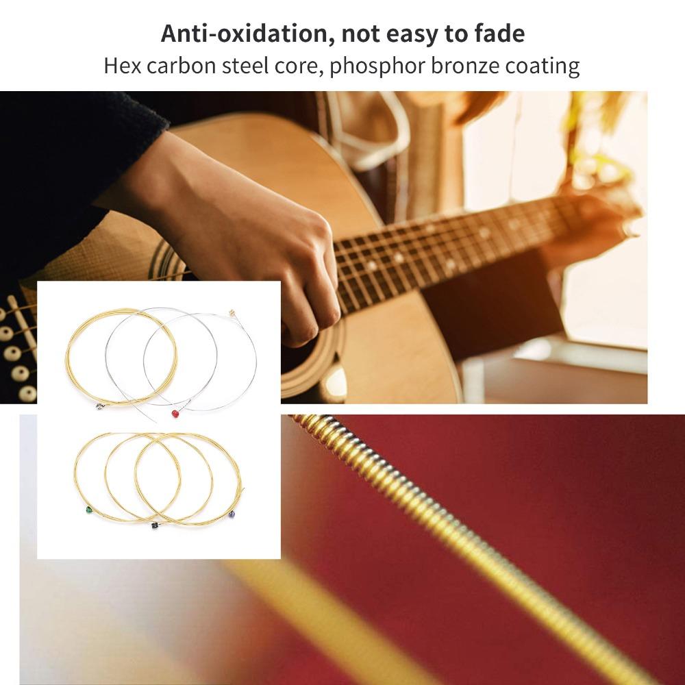 2Sets For 6 Strings Guitar Strings Acoustic 6 String Set Guitar Strings For Acoustic Guitar