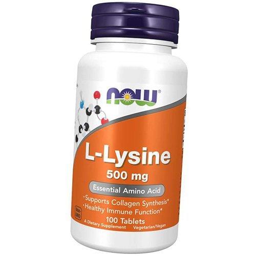 Лизин, L-Lysine 500, Now Foods  250таб (27128013)