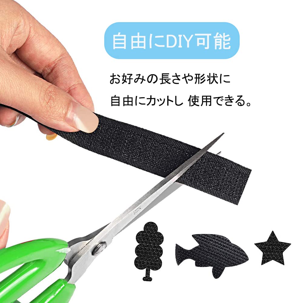 LIKENNY LIKENNY Velcro Прочная липучка Ширина 30 мм x Длина Набор молний Сильный клей Тепло Для экрана Для промышленного коммерческого использования Двусторонний