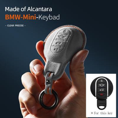 Чехол-обложка из замши Алькантара для автомобильного ключа BMW Mini COOPERS ONE JCW CLUBMAN F56 F55 F54 F57 F60 R55 R56 R57 R58 R59 R60 S Roadster