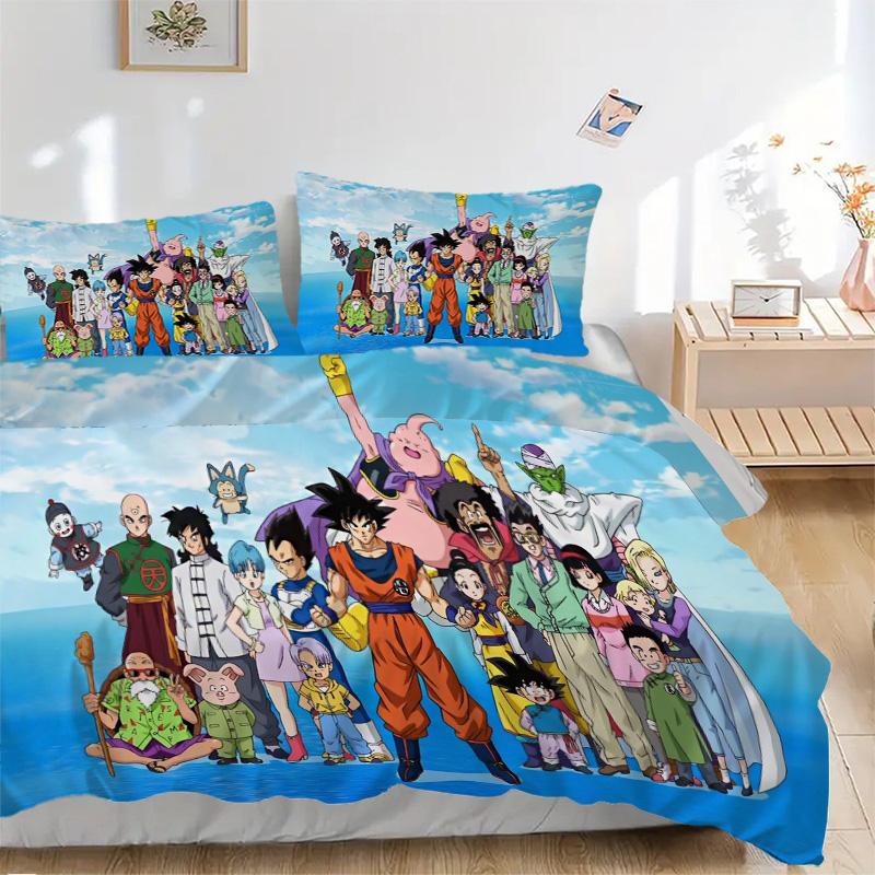Dragon Ball Heroes Ultimate Teamup Print 3Pcs Bedding Setduvet Cover With 2 Bedropillowcase Home Birthday Gift