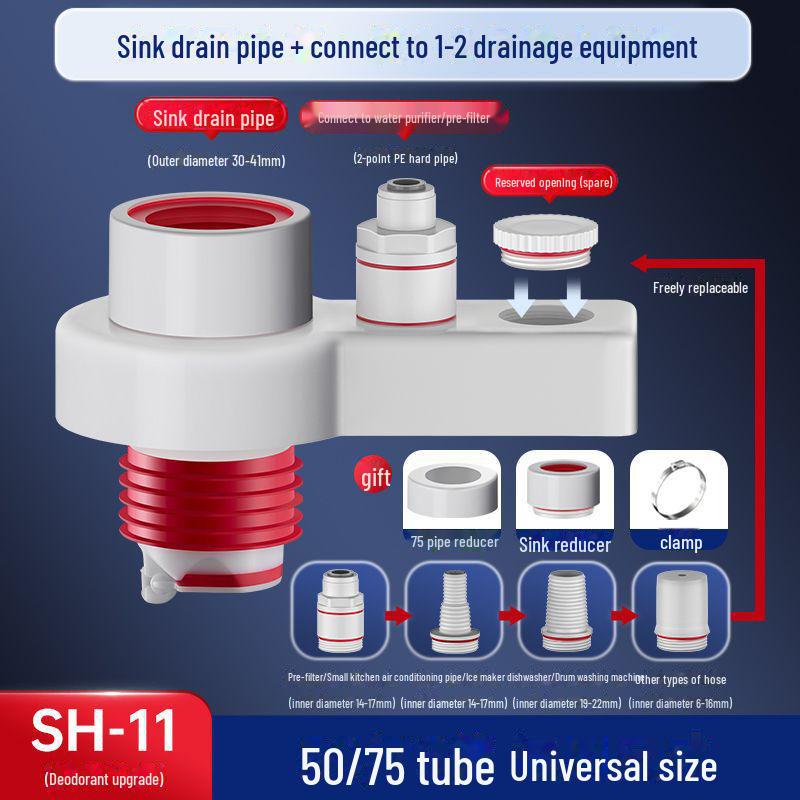 Уплотнитель для сливного отверстия Hansha Anti-Odor для кухонных и ванных раковин