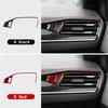 For Ford Focus MK4 2019 2020 2021 2022 2023 2024 2025 Real Soft Carbon Fiber Focus ST Car Front Passenger Air Outlet Sticker