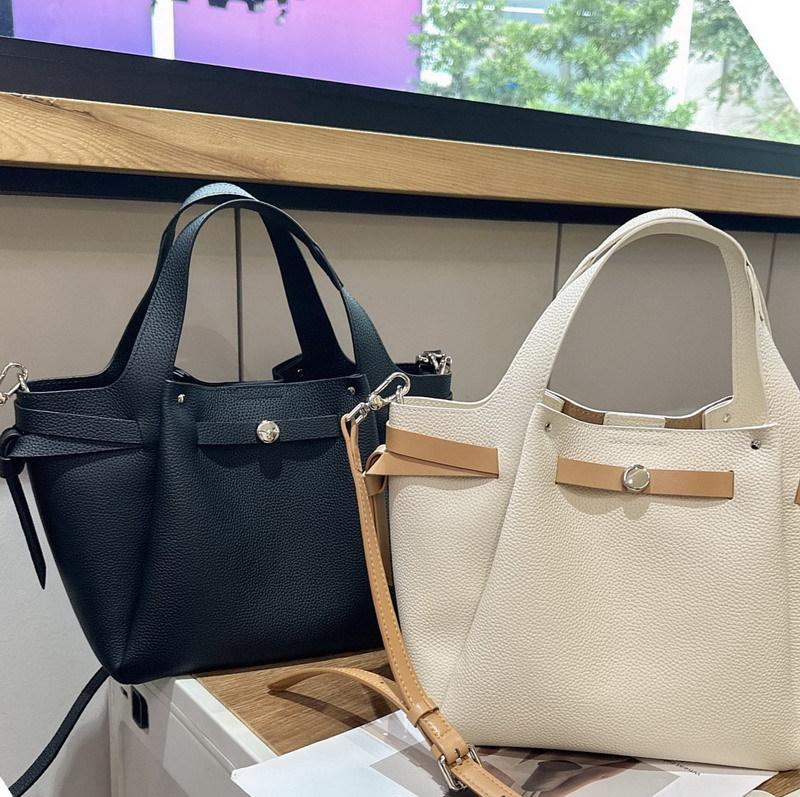 Новая высококачественная плетеная корзина из коровьей кожи, сумка-ведро, сумка-тоут, сумка-мессенджер для ношения через плечо, женская сумка.