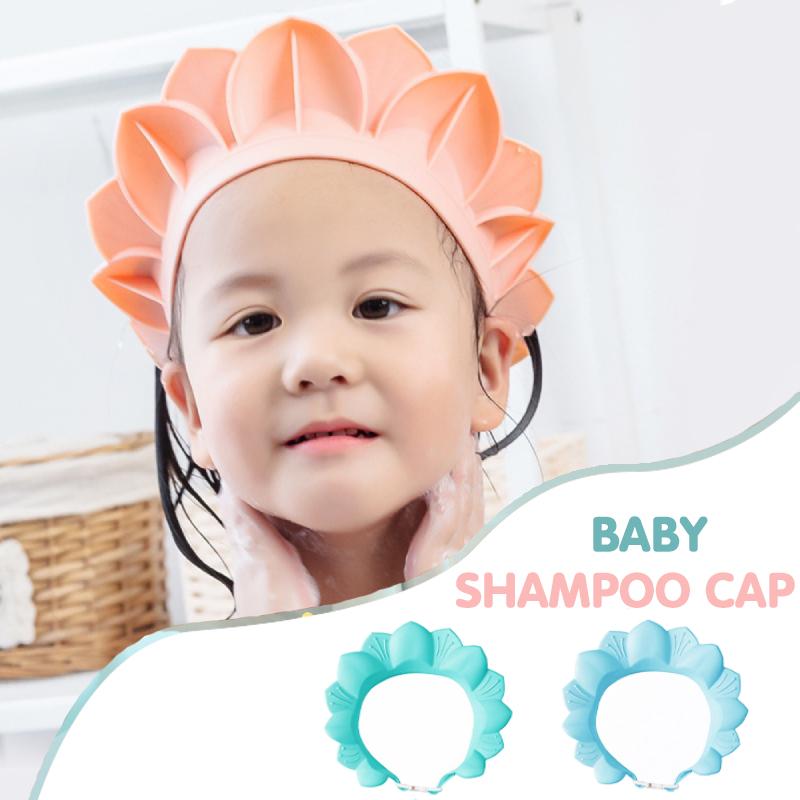 Baby Shampoo Cap Adjustable Wash Shower Hat For Newborn Kids Ear Protection Children Bath Visor Head Cover Cute Shield
