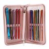 12Pcs Crochet Hooks Set Ergonomic Aluminum Metal with Case for Beginners 3-10mm 15cm Long