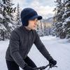 Winter Cap with Ear Flaps Hat Brim And Flaps, Fleece Lined Knitted Hat, Cozy Protection for Snowboarding Fuzzy Warm Visor Men, Cold Weather
