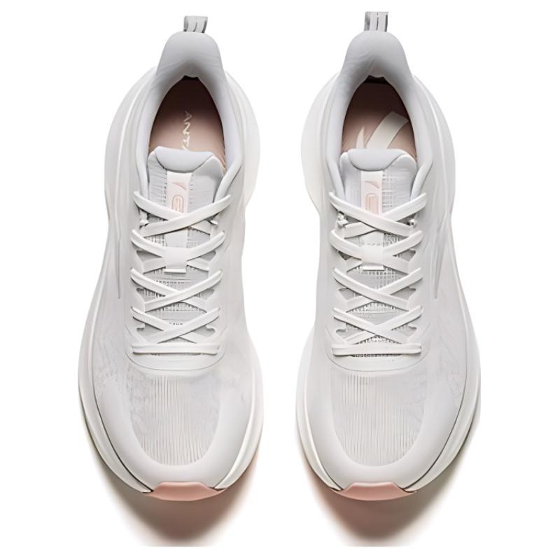 New Anta Cushioned Slip-Resistant Low-Top Running Shoes Women's White Gray 122425541-1