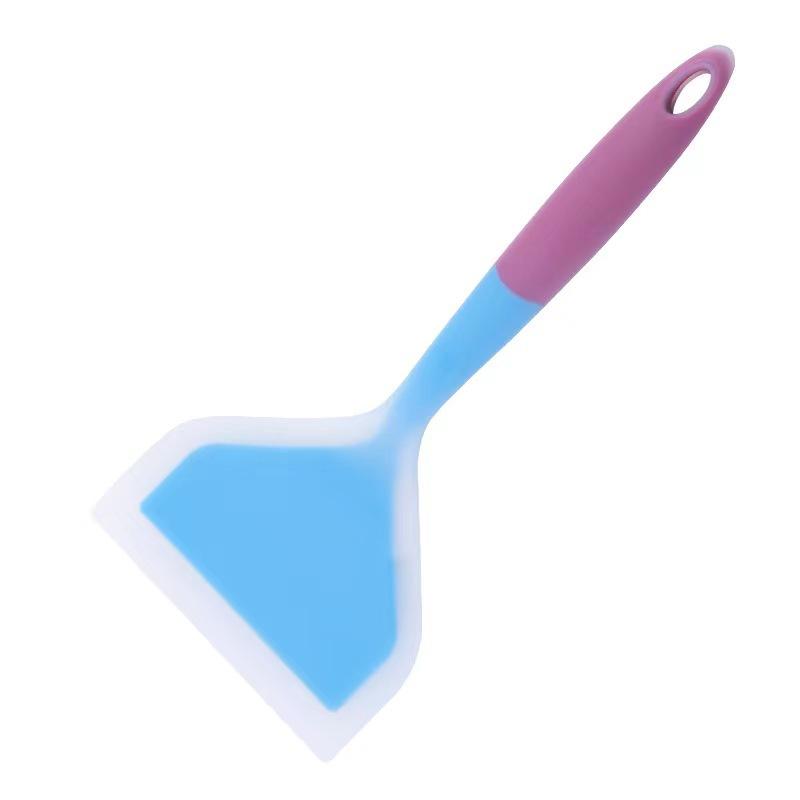 Набор цветных силиконовых кухонных лопаток с эргономичными нескользящими ручками для выпечки и приготовления пищи