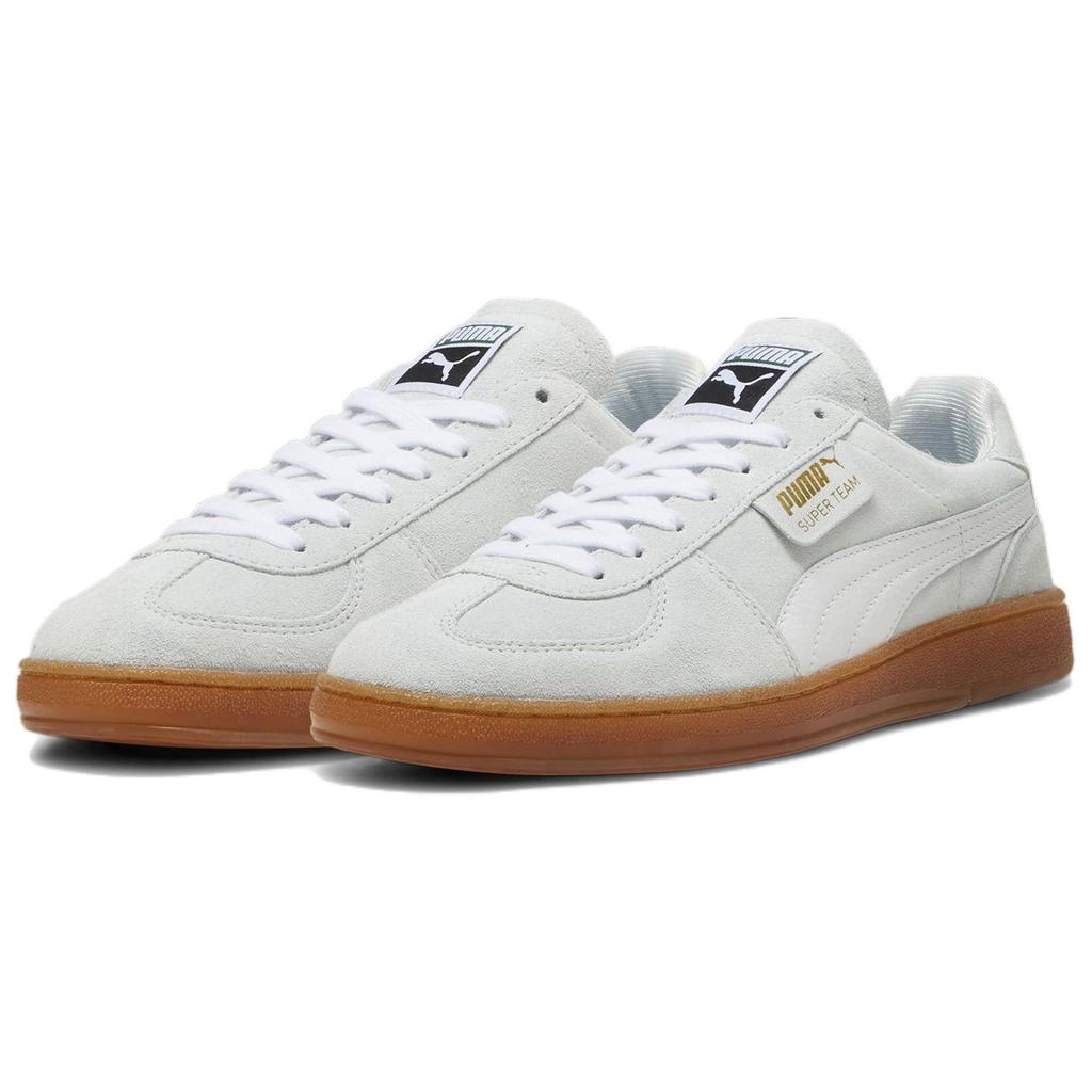Puma Кроссовки унисекс Super Team Suede Blue Skies Gum, белые 397514-01