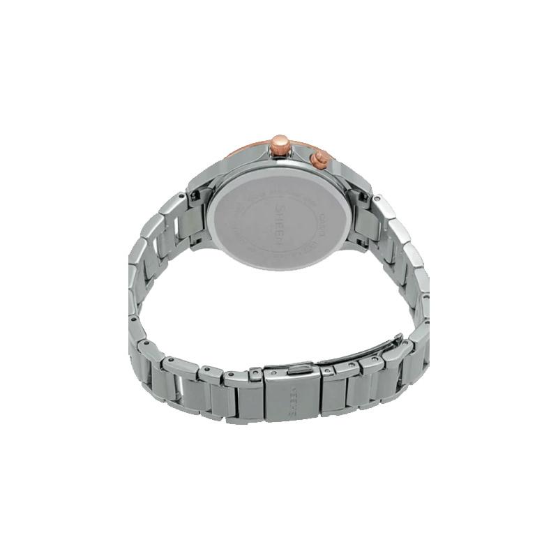 Casio Серия CASIOSHEEN простой повседневный модный часы кварцевый механизм стальной ремешок японские и корейские часы женские часы белые SHE-3047SG-7A