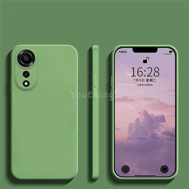 Для OPPO A78 чехол силиконовый жидкий для OPPO A78 чехол простой резиновый TPU защитный противоударный чехол для телефона OPPO A78 4G чехол