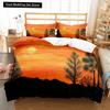 Oil Painting Landscape King Queen Duvet Cover Eiffel Tower Bedding Set Natural Scenery Quilt Cover Polyester Comforter Cover