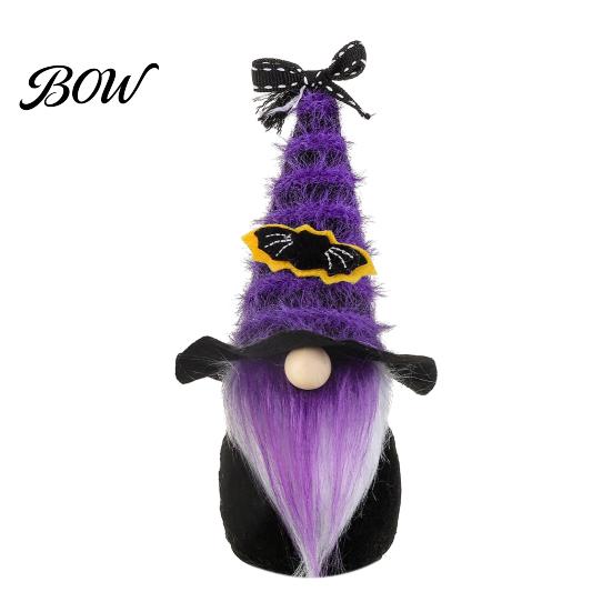 Realistic Halloween Ornaments Gnome Decor, Cute Gradient Ghost Figurine, Faceless Statue Cool Patterns for Party Shelf Table, Spooky Ornament