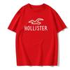 Новая футболка Hollister Эстетическая одежда Летние топы Fruit of the Loom Мужская футболка Футболка европейского размера Мужская футболка унисекс