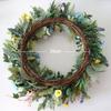 20 Inches Spring Wreaths for Front Door Summer Door Wreath Summer Wreath with Colorful Daisy Lavender Wildflower Green Leaves