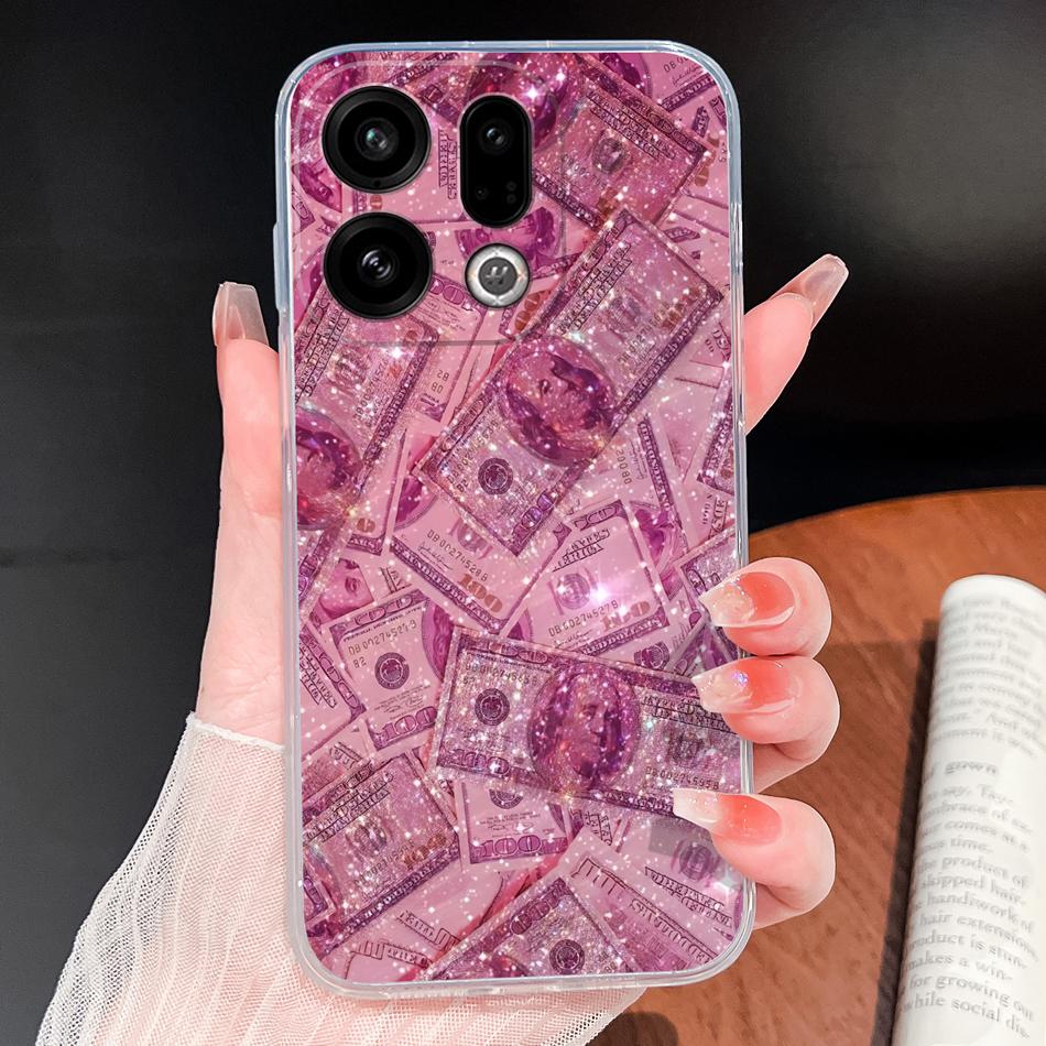 For Oppo Find X9 X8 X7 Pro Phone Cover Lovely Animal Cartoon Soft TPU Clear Silicone Case For Oppo Find X7 Ultra X 9 X 8 Bumper