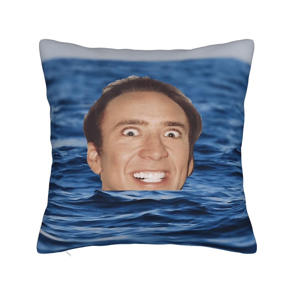 Pillow Case Funny N-Nicolas C-Cage Banana Soft  Pillow Cover For Living Room Chair Cute Funny Pillowcases