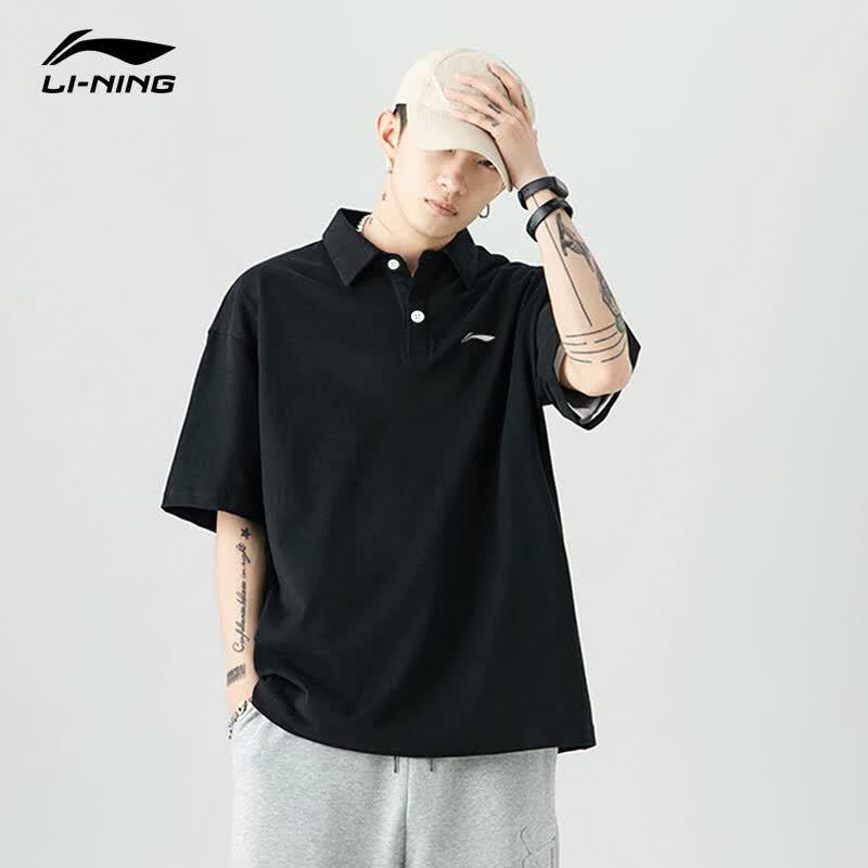 Li-Ning Мужская хлопковая рубашка-поло Лето 2026