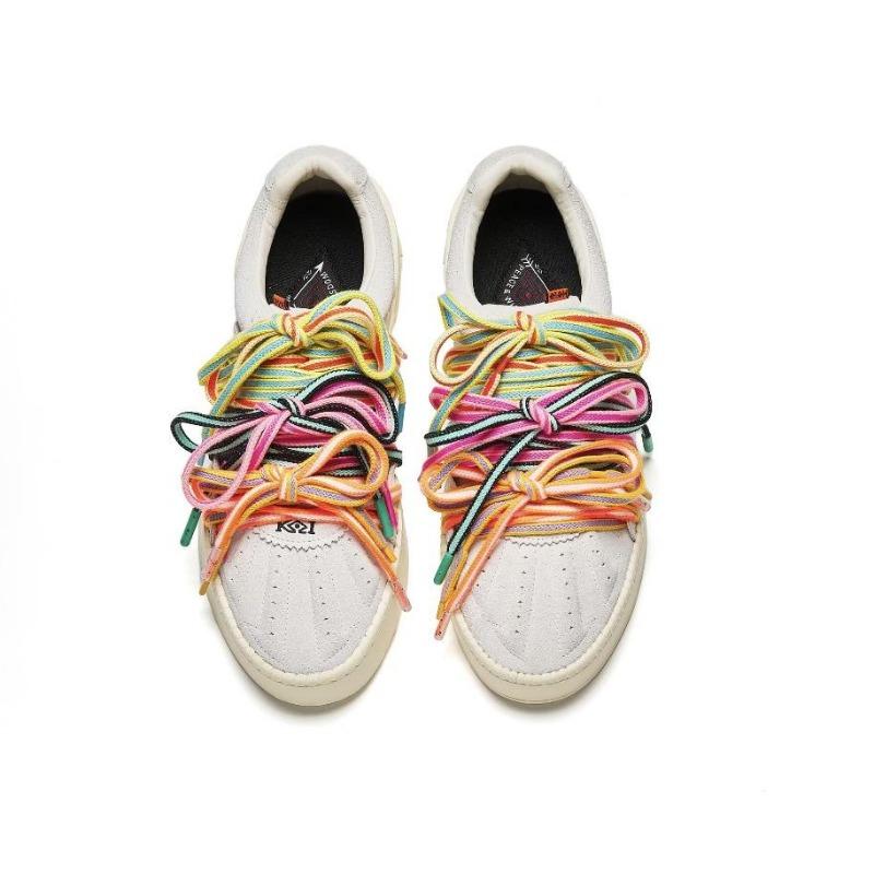 Anta Kyrie Hélà STYLE women low-top skate shoes pure white multi laces slip resistant durable 122541810S-1