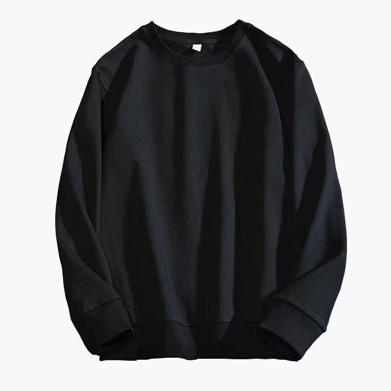 2024 Молодежный трендовый белый бархатный свитшот с круглым вырезом - Теплый осенне-зимний топ