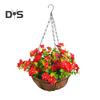 Искусственные подвесные цветы в корзине, искусственные цветы для улицы с корзиной, подвесные искусственные ромашки, искусственные растения с цепью для домашнего сада, патио, декор