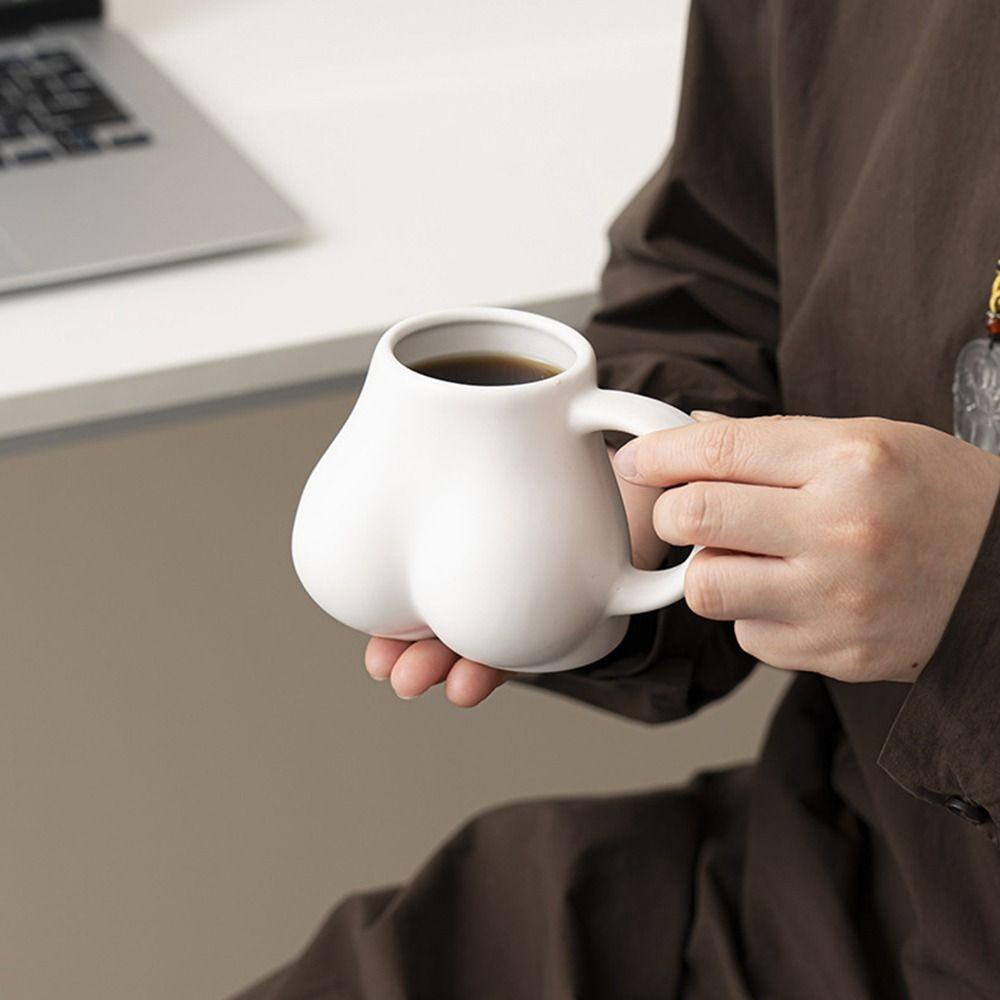 Porcelain Coffee Mug Butt Body Shape Tea Cup Gift Ceramic Mug  Household