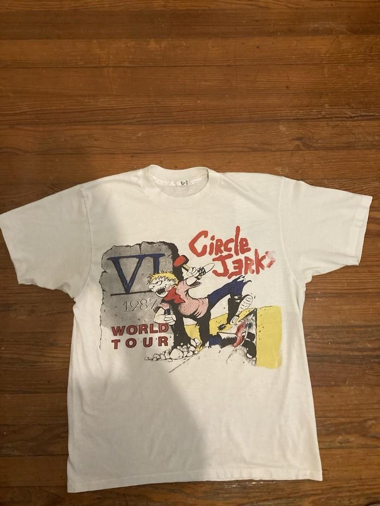 Винтажная футболка группы Circle Jerks Все размеры от S до 5XL SE090 БЕСПЛАТНАЯ ДОСТАВКА Унисекс