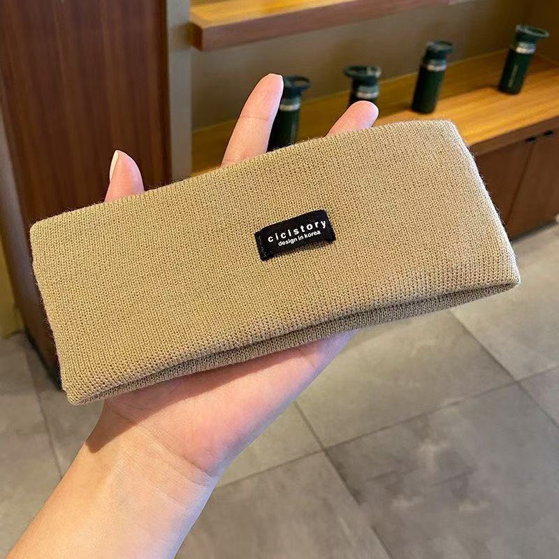 Мода Наружу Универсальная Повязка для Волос Спорт Высокоэластичная Потовпитывающая Повязка на Голову Острая Девочка Тонкая Вязаная Повязка для Волос Головной Убор Женская Мода