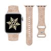 Рождественский гравированный ремешок для Apple Watch Band 49мм 46мм 45мм 44мм 42мм 40 41 Браслет correa IWatch Серия 11 10 SE 9 8 7 Ultra