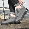 Мужская обувь из натуральной кожи, кроссовки, водонепроницаемые уличные мужские ботинки, удобная мужская прогулочная обувь