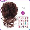Synthetic Hair Bun Chignon Messy Curly Hair Band Elastic Scrunchy False Hair Pieces For Women Hairpins Black Brown