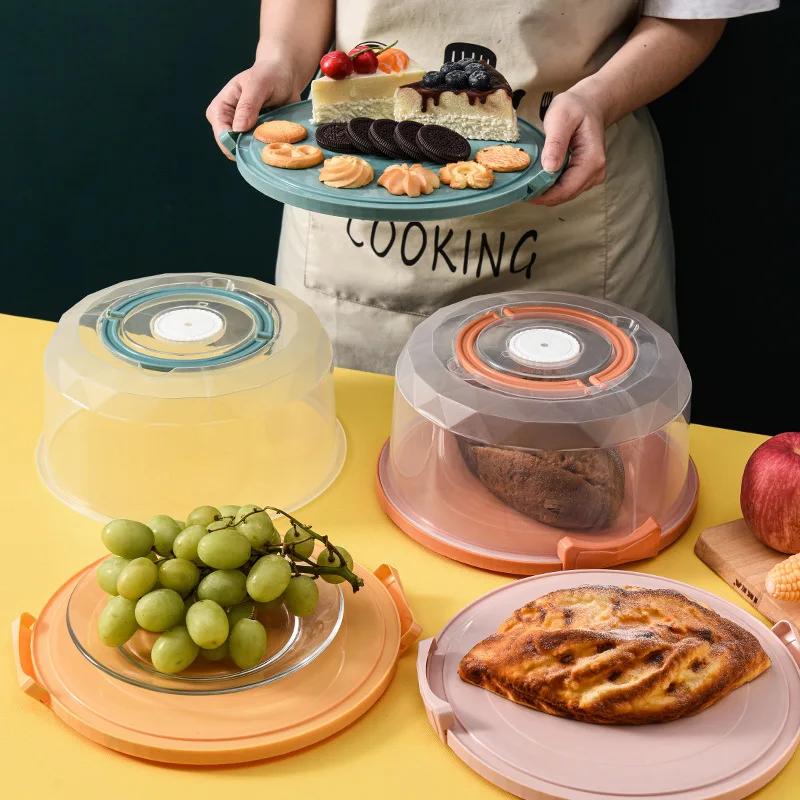 8 Inch Portable Cake Box Food Fresh-keeping Box Refrigerator Receiving Box Fruits Vegetables Outdoor Camping Storage Boxs