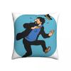 Captain Haddock Polyester Cushion Cover Adventures of TinT Fantasy Comics Home Car Decorative Washable Cojines Decorativos