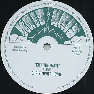 12-дюймовая пластинка CHRISTOPHER HEWIE LTR BAND Kick The Habbit Kick The Habit Ve CH12005 Kris KrisArchi 1994 UK Reggae Ska Dub