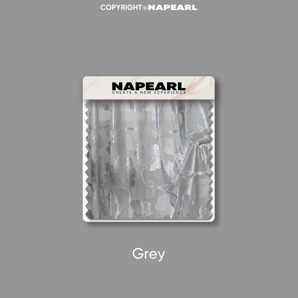 1 шт. NAPEARL элегантный цветочный узор жаккардовые тюлевые занавески для окон, прозрачные занавески для гостиной, спальни, домашний декор