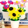 1 Set Kids Creativity Handicraft Diy Flower Pot Multicolour Chenille Stems Pipe Cleaners Handmade Children Toys