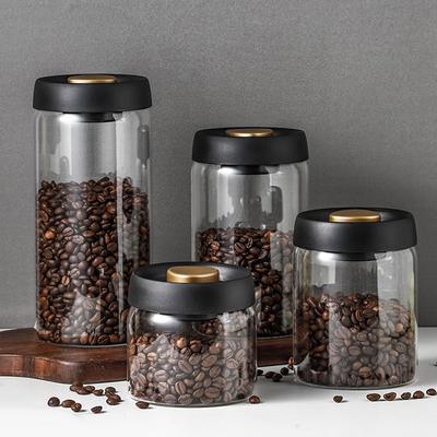Банки для кофе, вакуумные банки, банки из боросиликатного стекла, кофейный порошок, кофейные зерна
