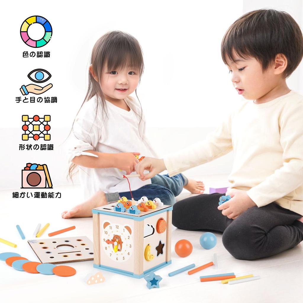 Montessori Toys 1 Year Old Toys Boys Girls Educational Toys Wooden Toys 1 2 3 Years Old Birthday Gifts Educational Clock Fingertip Education Early