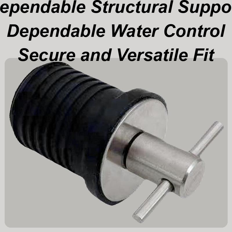 Сливной клапан для лодки из нержавеющей стали с ручкой, инструмент для предотвращения затопления из резины, морские аксессуары для морского водохранилища