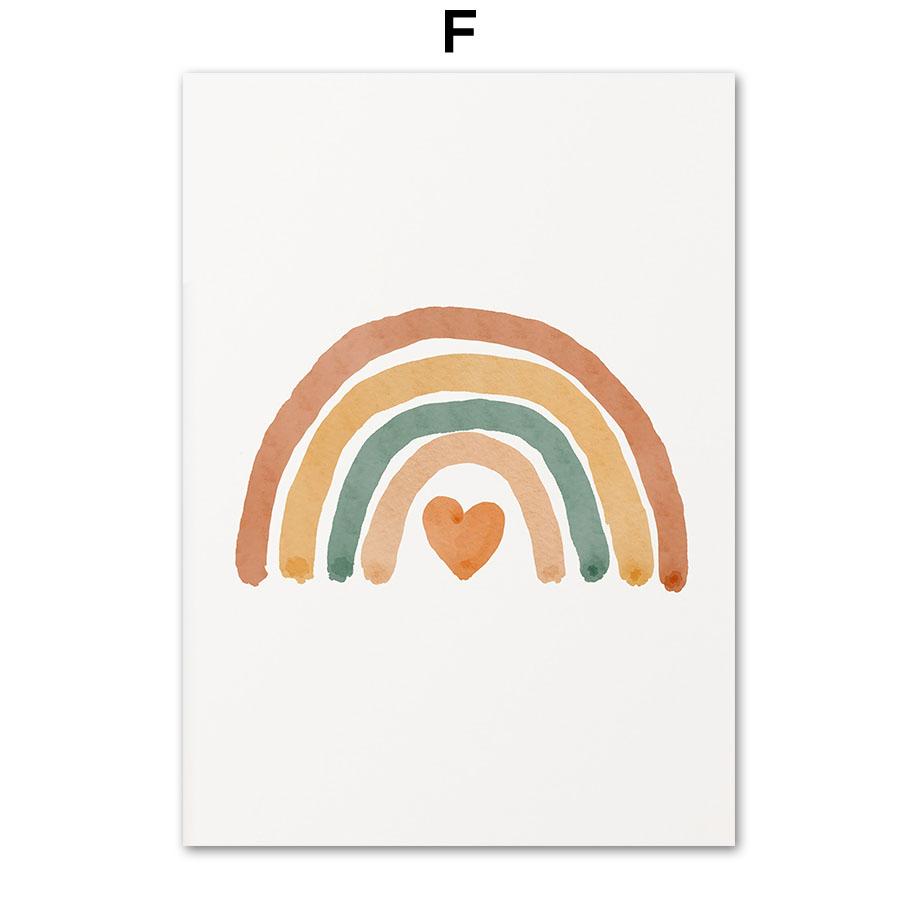 Радуга Облако Алфавит Цифра Пожарная Машина Машина Скорой Помощи Плакаты И Принты Холст Картины Настенные Картины Декор Детской Комнаты