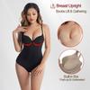 Women Corset Shapewear Bodysuit With Underwire Steel Bones Tummy Control Butt Lifting