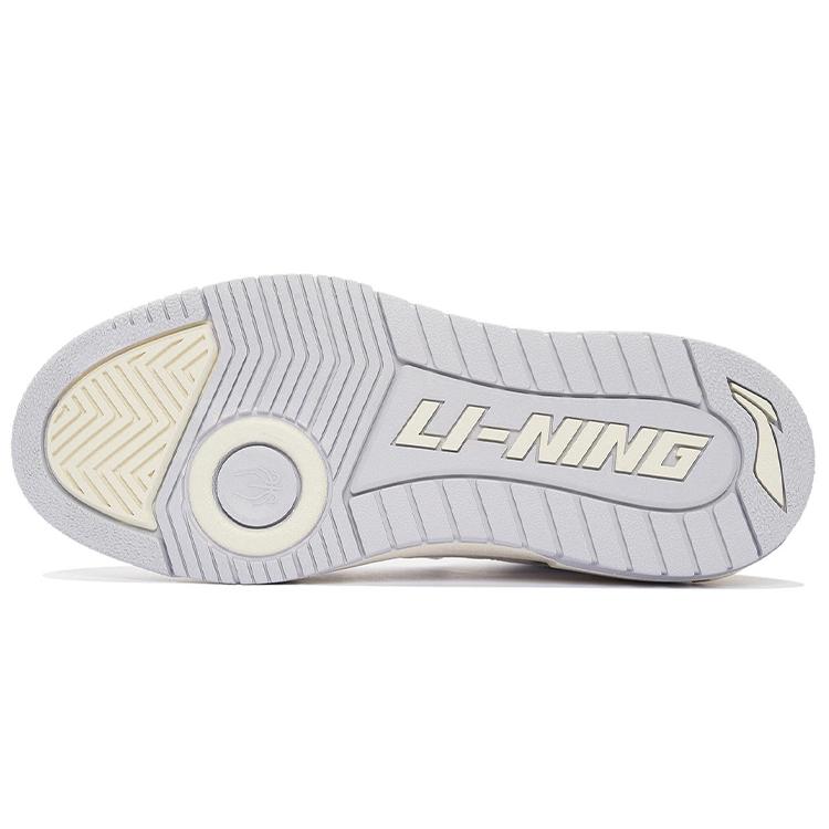 Li Ning Баскетбольные кроссовки унисекс низкие Винтажные Бело-серые ABCS028-14