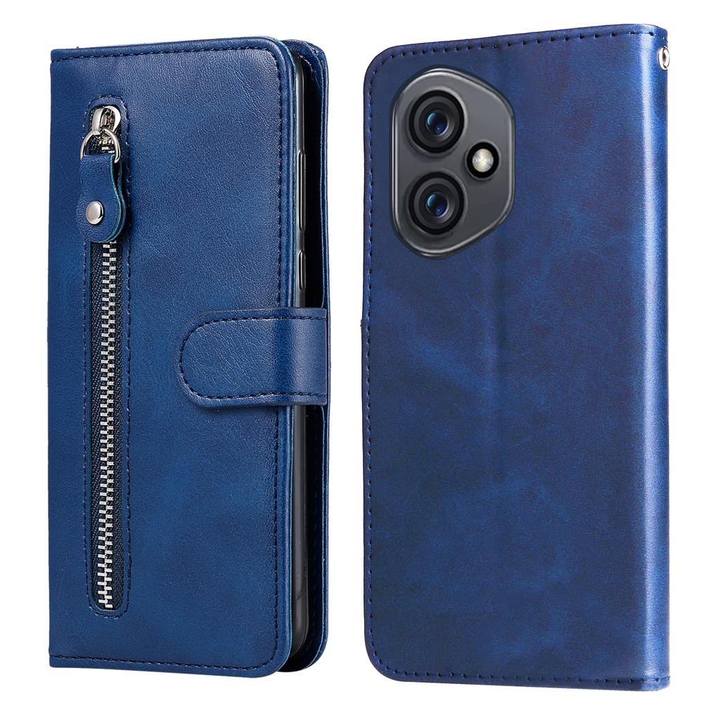 For Honor 400 PU Leather Cases with Zipper Pocket Wallet Phone Cover Stand