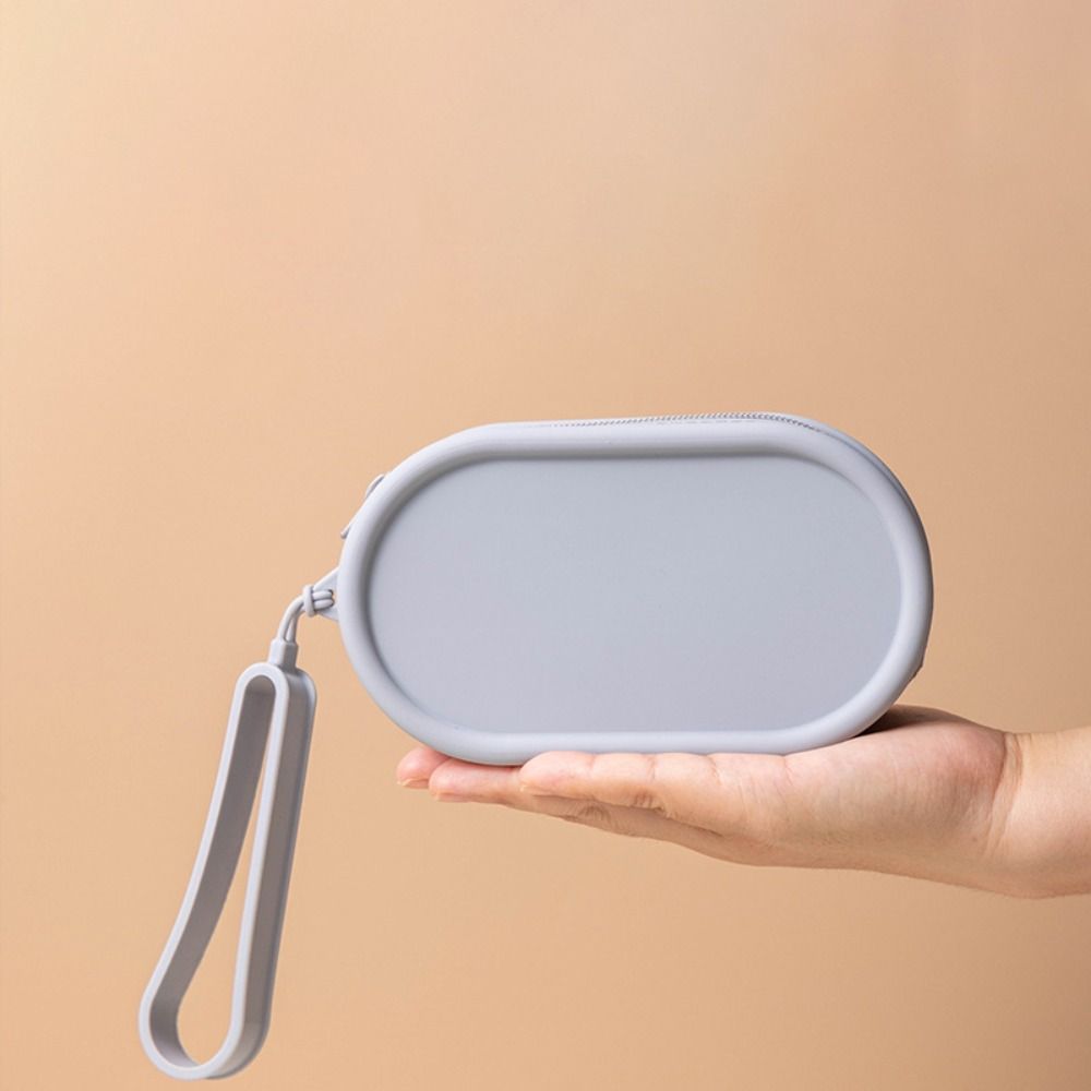 Korean Style Silicone Cosmetic Bag Zipper Make Up Pouch Bag Small Pouches Bag Organizer  Outdoor